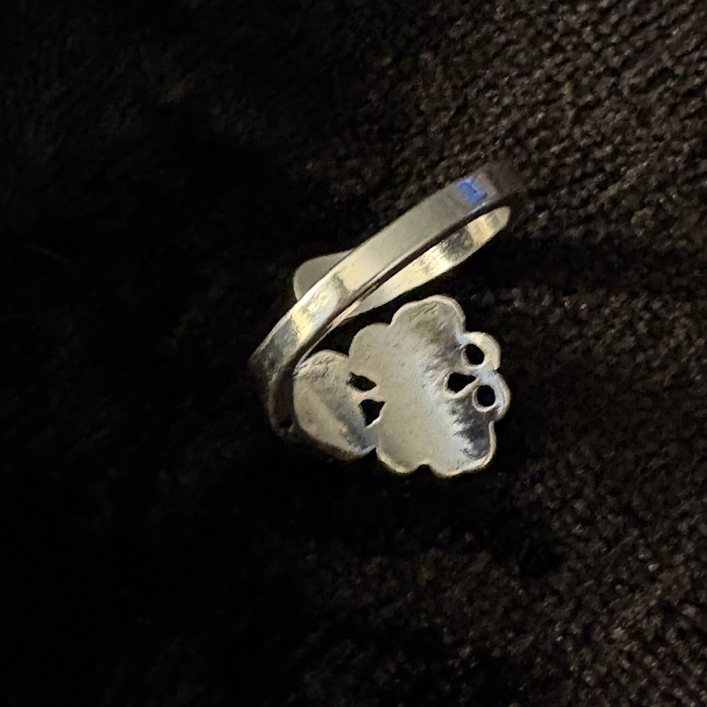 Ring- Silver Tone Adjustable Bohemian Butterfly stainless steel  Ring nwt - Picture 8 of 8